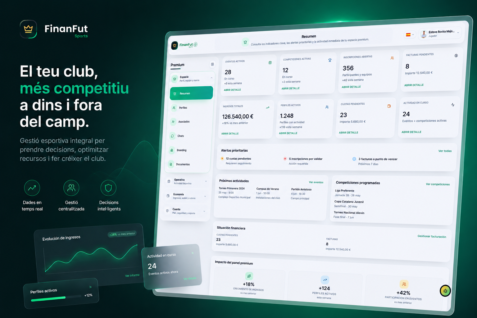 Vista de FinanFut Sports